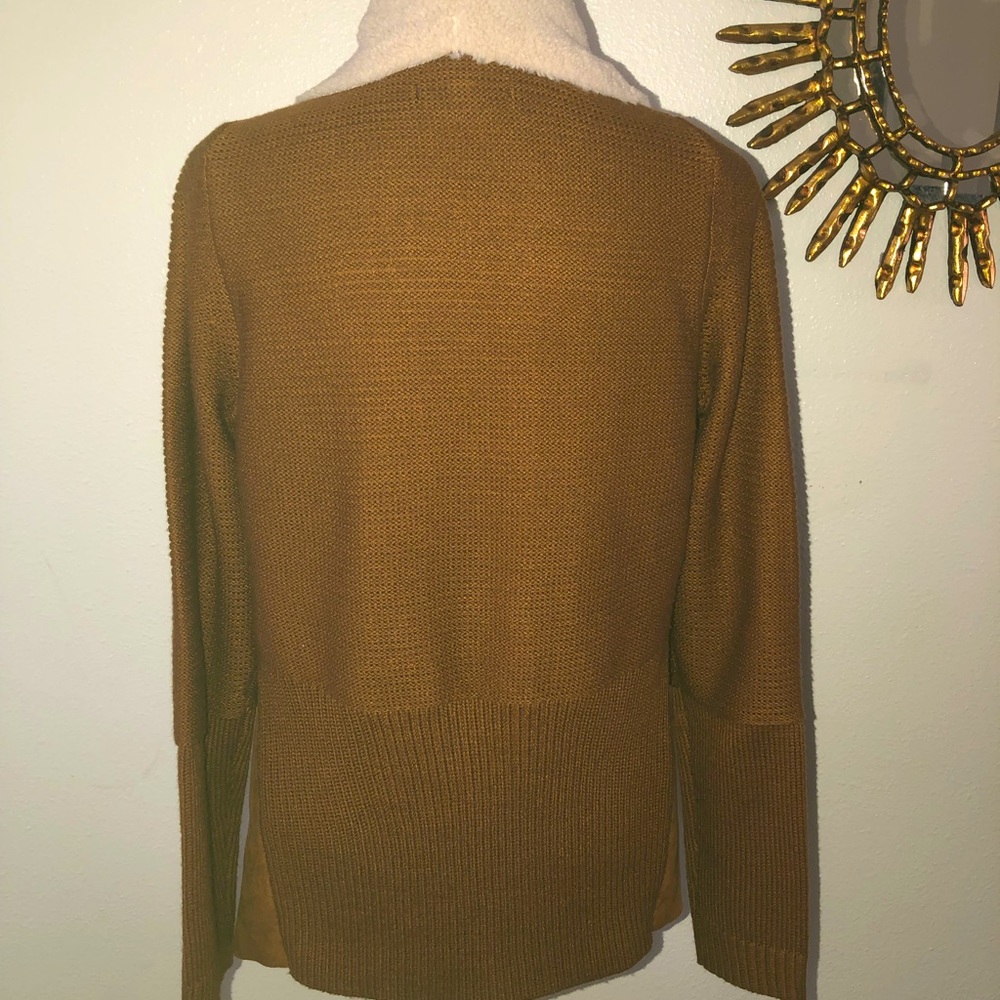 Madison & Lola Faux Suede and Knit Sweater Jacket. Size S. - Picture 7 of 8